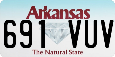 AR license plate 691VUV
