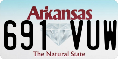 AR license plate 691VUW