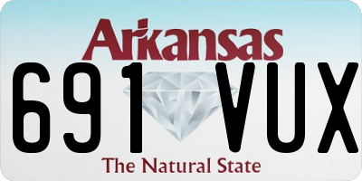 AR license plate 691VUX