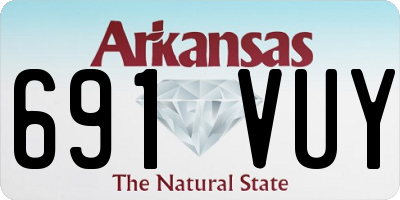AR license plate 691VUY