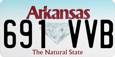 AR license plate 691VVB
