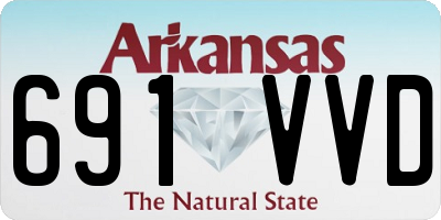 AR license plate 691VVD
