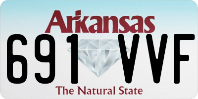 AR license plate 691VVF