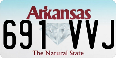 AR license plate 691VVJ