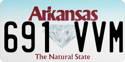 AR license plate 691VVM