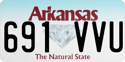 AR license plate 691VVU