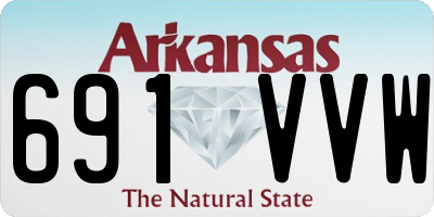 AR license plate 691VVW