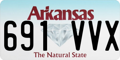 AR license plate 691VVX