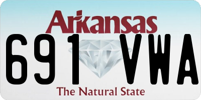 AR license plate 691VWA