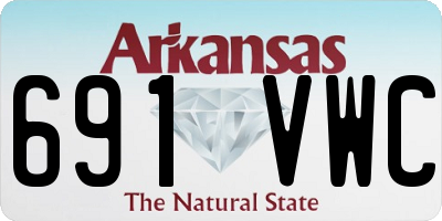AR license plate 691VWC