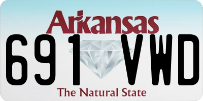 AR license plate 691VWD