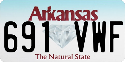 AR license plate 691VWF