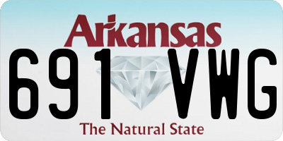 AR license plate 691VWG