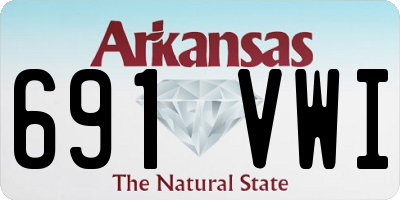 AR license plate 691VWI
