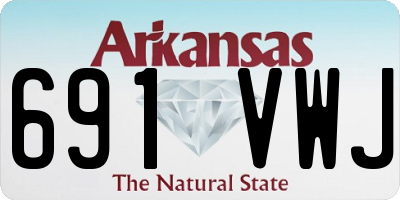 AR license plate 691VWJ