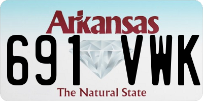 AR license plate 691VWK
