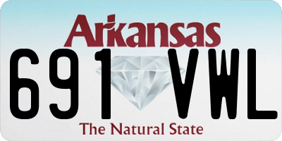 AR license plate 691VWL
