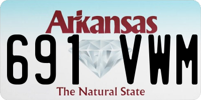 AR license plate 691VWM