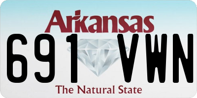AR license plate 691VWN