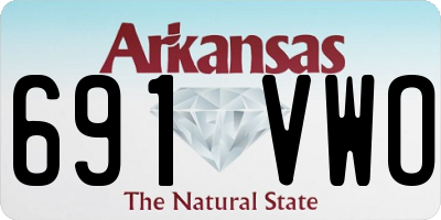AR license plate 691VWO