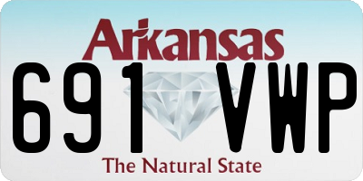 AR license plate 691VWP