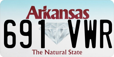 AR license plate 691VWR