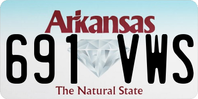 AR license plate 691VWS