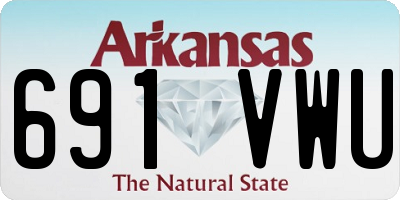 AR license plate 691VWU