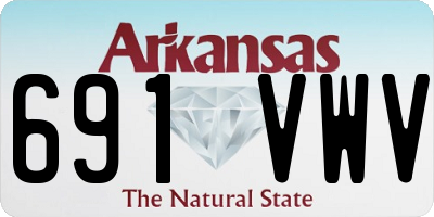 AR license plate 691VWV
