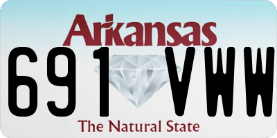 AR license plate 691VWW