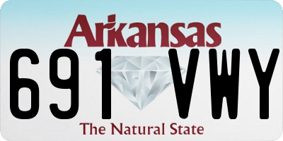 AR license plate 691VWY