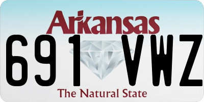 AR license plate 691VWZ