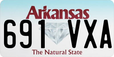 AR license plate 691VXA