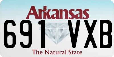 AR license plate 691VXB