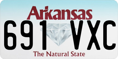 AR license plate 691VXC
