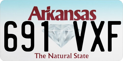 AR license plate 691VXF