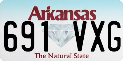 AR license plate 691VXG
