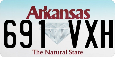 AR license plate 691VXH