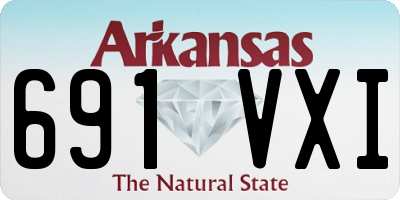 AR license plate 691VXI
