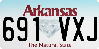 AR license plate 691VXJ