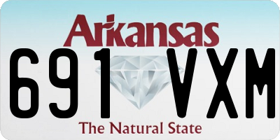 AR license plate 691VXM