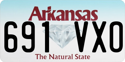 AR license plate 691VXO