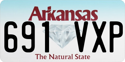 AR license plate 691VXP
