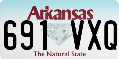 AR license plate 691VXQ