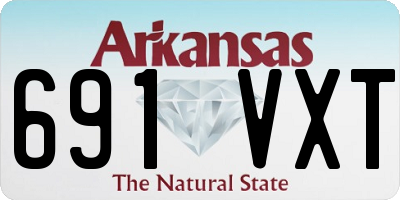 AR license plate 691VXT