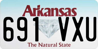AR license plate 691VXU