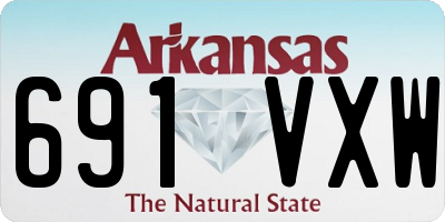 AR license plate 691VXW