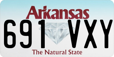 AR license plate 691VXY