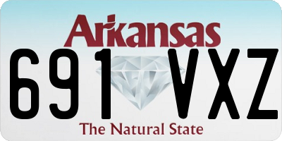 AR license plate 691VXZ