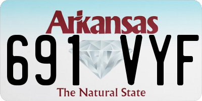 AR license plate 691VYF
